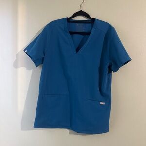 figs women’s Alps Blue Casma  three pocket scrub top